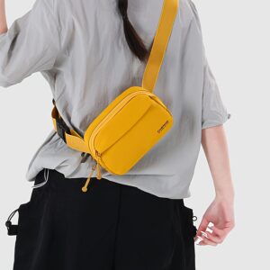 Women Nylon Mini Crossbody Camera Wide Strap Water Resistant Casual Daily Travel Shoulder Sling Fanny Bag