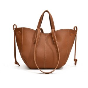 Textured Lychee Pattern Platinum Bag Handbags For Women Large Capacity Shoulder Messenger Bags