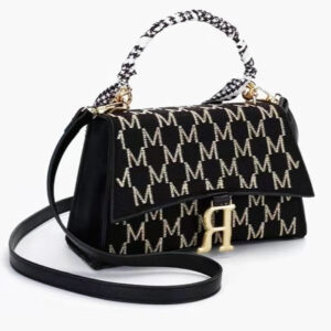 Street trend R letter square niche light luxury high-end shoulder western style small fragrance portable messenger bag