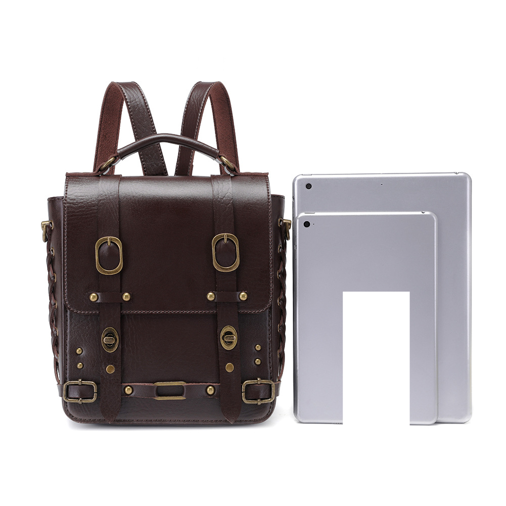New Retro Style Backpack Niche Chain Women's One-shoulder Crossbody Bag - Image 5