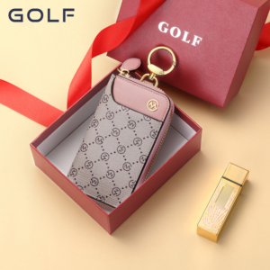 Golf GOLF Printed Fashion Card Zipper Coin Purse Car Key Chain Bag Women