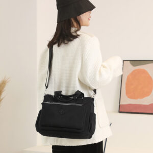 Colorful Fox Women’s New Fashion Trend Shoulder Multi-layer Water-Repellent Nylon Backpack Casual Sports Crossbody Bag
