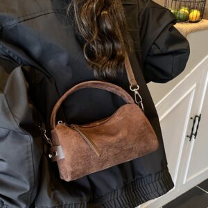 2026 New Retro Matte Handheld Pillow Niche Casual Underarm Elegant Commuter Single Shoulder Crossbody Bag For Women