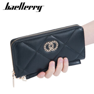Baellerry New Long Wallet Korean Version Xiaoxiangfeng Multi-card Position Clutch Quilted Women’s Bag Wholesale