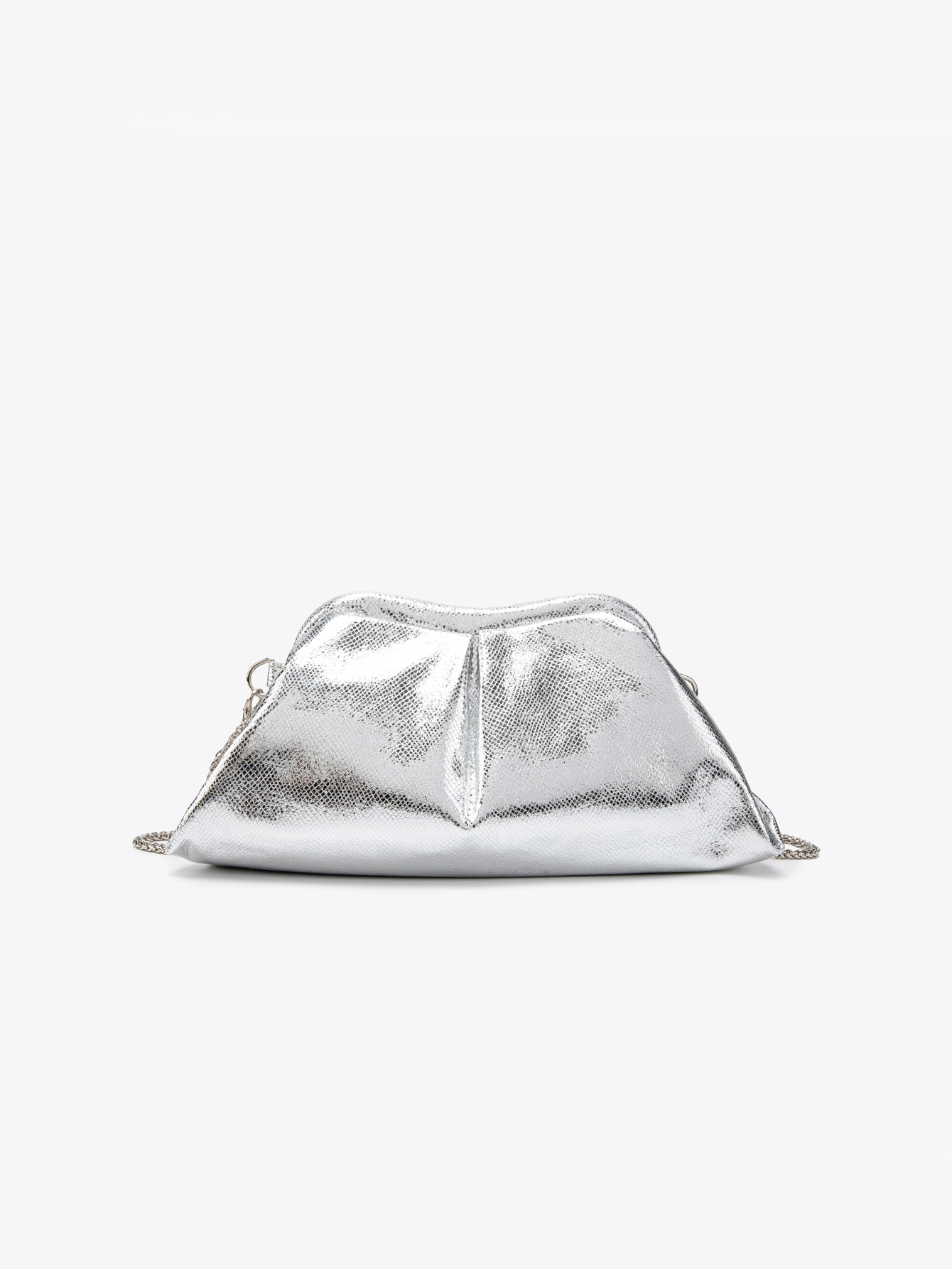 Snake Pattern Chain Shoulder Cloud Clip E Commerce Women's Evening Clutch Bag - Image 4