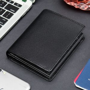 Cowhide Rfid Anti Theft Short Horizontal Genuine Leather Retro Wallet Men’s Bank Card Bag