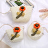 Milky White Curved Stem