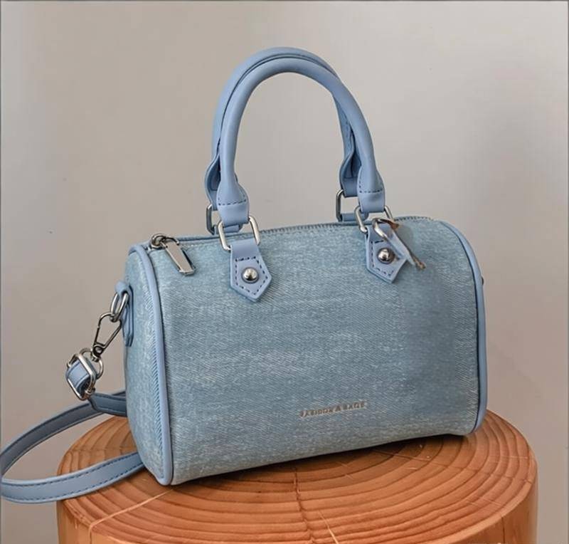 Luxury Women's Denim Handbag New Style Crossbody Shoulder Bag For Everyday Use Boston Pillow Design - Image 12
