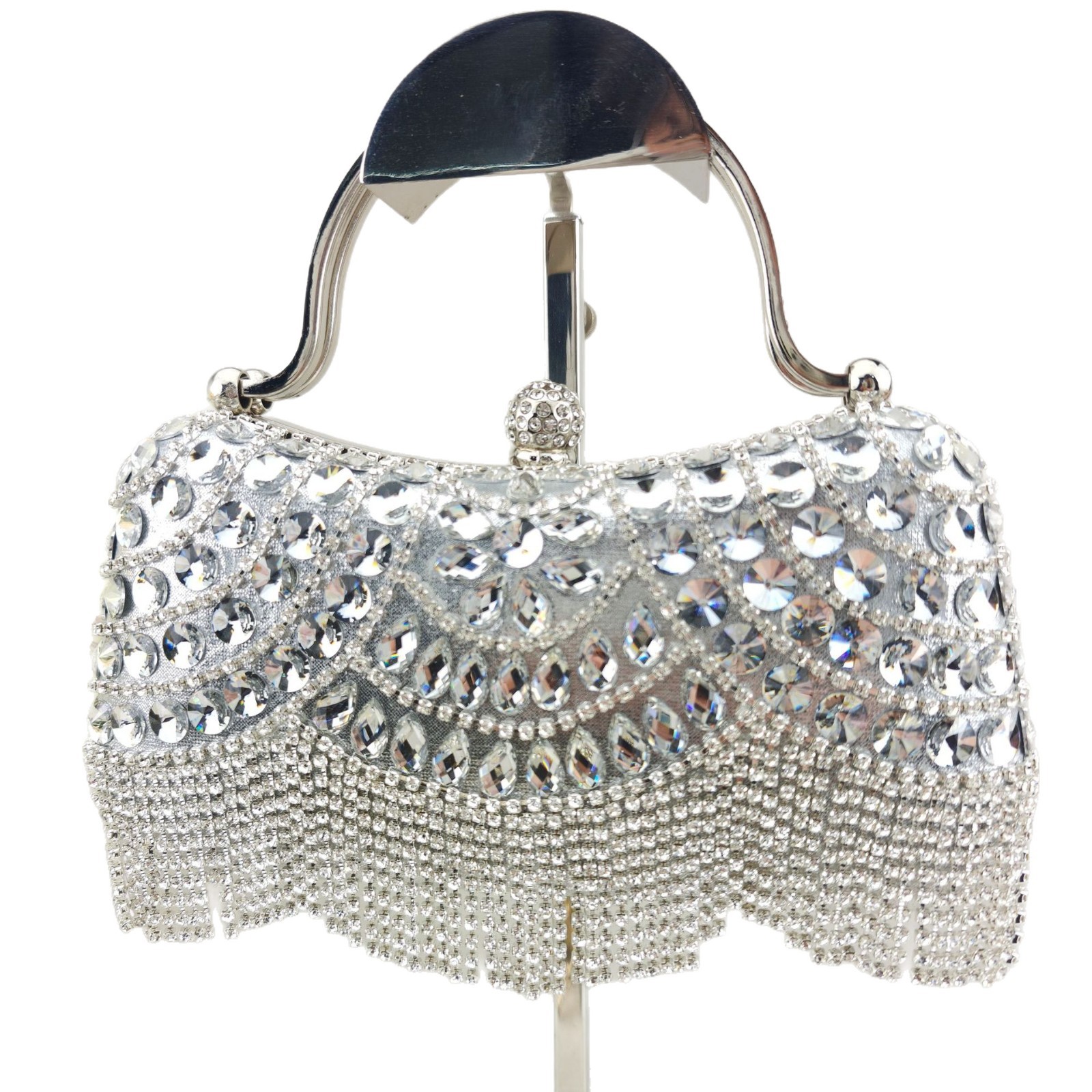 2026 Diamond Set Handbag, Tassel Bag, Wedding Banquet Single Shoulder Evening Dress Bag - Image 5