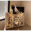 Black Letter Shoulder Bag