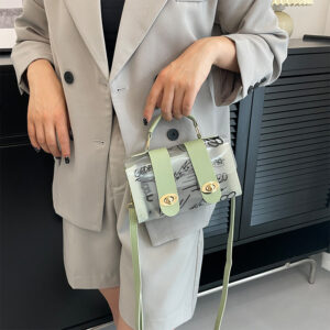 Summer Transparent Jelly For Women 2026 New Trend Simple Casual Handbag Graffiti Women’s Shoulder Crossbody Bag