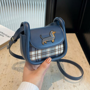2026 New Mini Handbag For Women, Autumn/Winter Forest Style Fashionable Plaid Shoulder Bag, Textured Crossbody Small