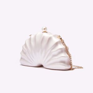 Women’s Handbag Lady’s One-shoulder Diagonal Special-shaped Shell Acrylic Fashion Wedding Dinner Clutch Bag