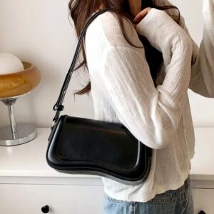 New Designer Shoulder Crossbody Bags For Women 2026 Pu Leather Trend Female Underarm Bag Fashion Purse Flap Handbags