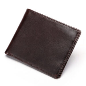 Men’s Genuine Leather Top Layer Cowhide, Two Fold Wallet, Fashionable Wallet