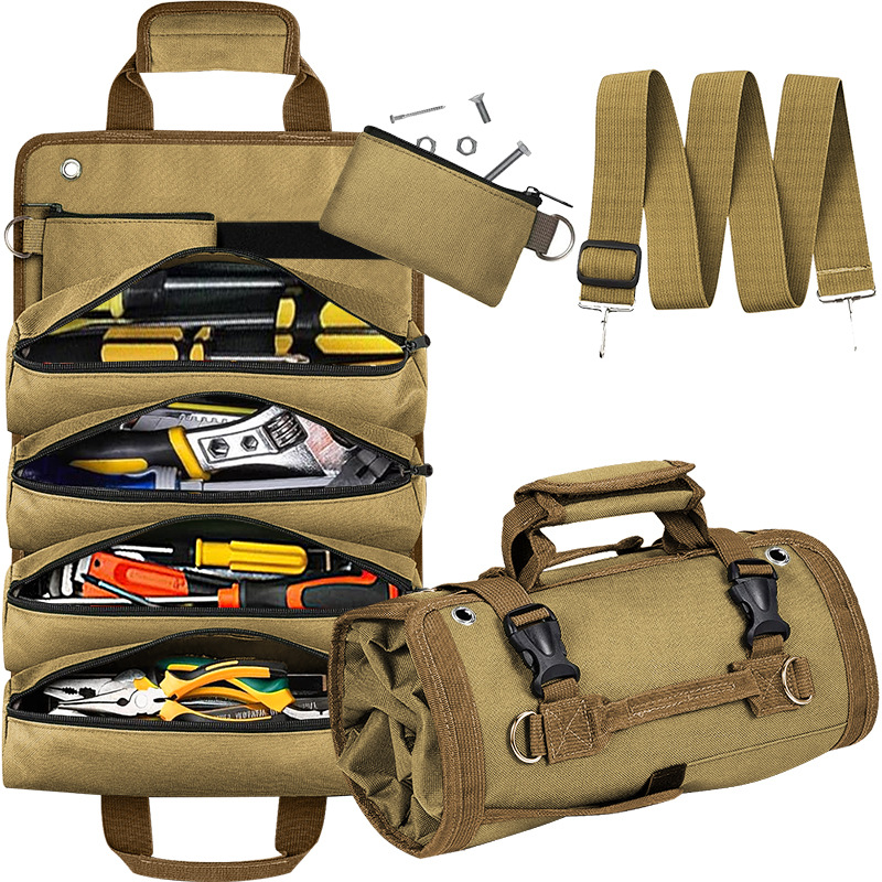 Functional Bags Roll Up Electrician Car Hanging Storage Vehicle Hardware Tool Bag - Image 7