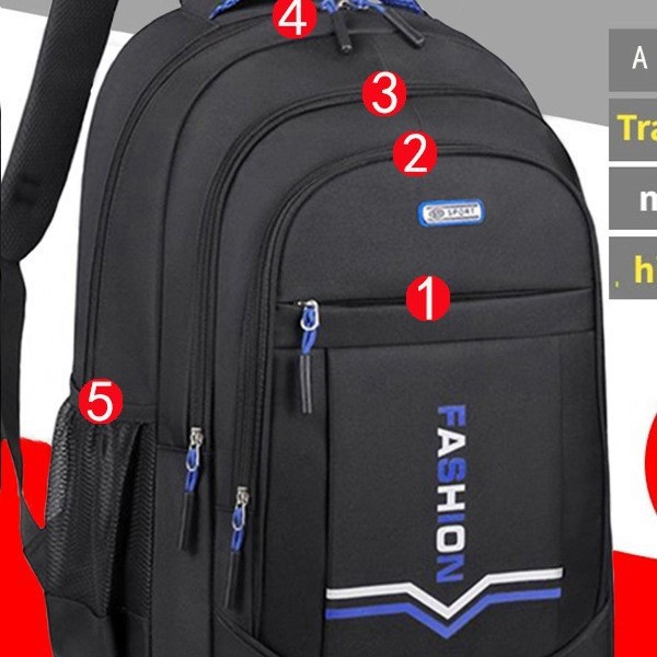 Bag Male Junior High Large Capacity Backpack Trend Female College Primary School Students - Image 3