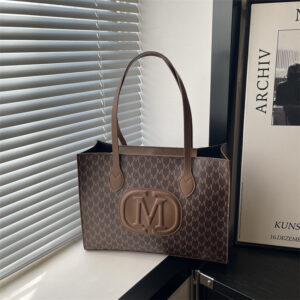European And American Hot-Selling Tote For Women 2026 New Trendy Cross-Border Vintage Floral Letter Handbag Shoulder