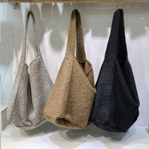 Korean velvet large capacity underarm shoulder ins style mother bag solid color autumn and winter temperament female