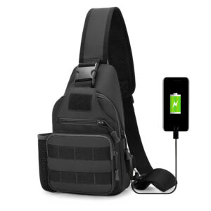 New Cycling Shoulder Large Capacity Military Camouflage Sports Outdoor Tactical Crossbody Men’s Breast Bag