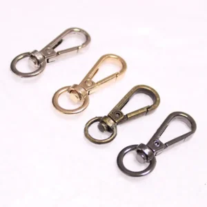 5pcs 4 Sizes Metal Swivel Trigger Lobster Clasp Snap Hook Key Chain Ring Paracord Lanyard DIY Craft Outdoor Backpack Bag
