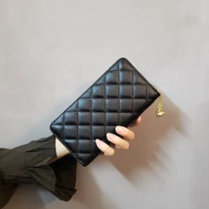 Designer Ins New Dia Lattice Wallets European And American Womens Long Purse Student Changes Mobile Phone Female Card