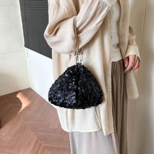 New European American Fashion Sequin Dazzling Single-shoulder Light Handbag, Stylish And Versatile Women’s