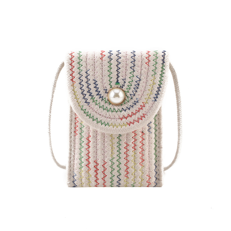 High-End Small For Women Versatile Crossbody 2026 Summer New Woven Phone Vertical Mini Bag - Image 5