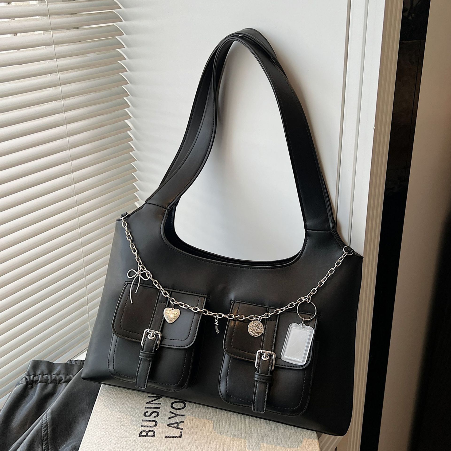Women's Bags New Style Going Out Chain Motorcycle Trend All Match Hobo Bag Handbag