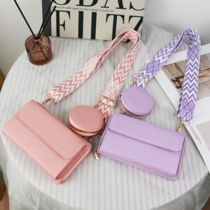 Cross-Border Hot-Selling Crossbody Phone For Women Japanese Style Ins Niche Design Single Multi-Functional Wide Shoulder
