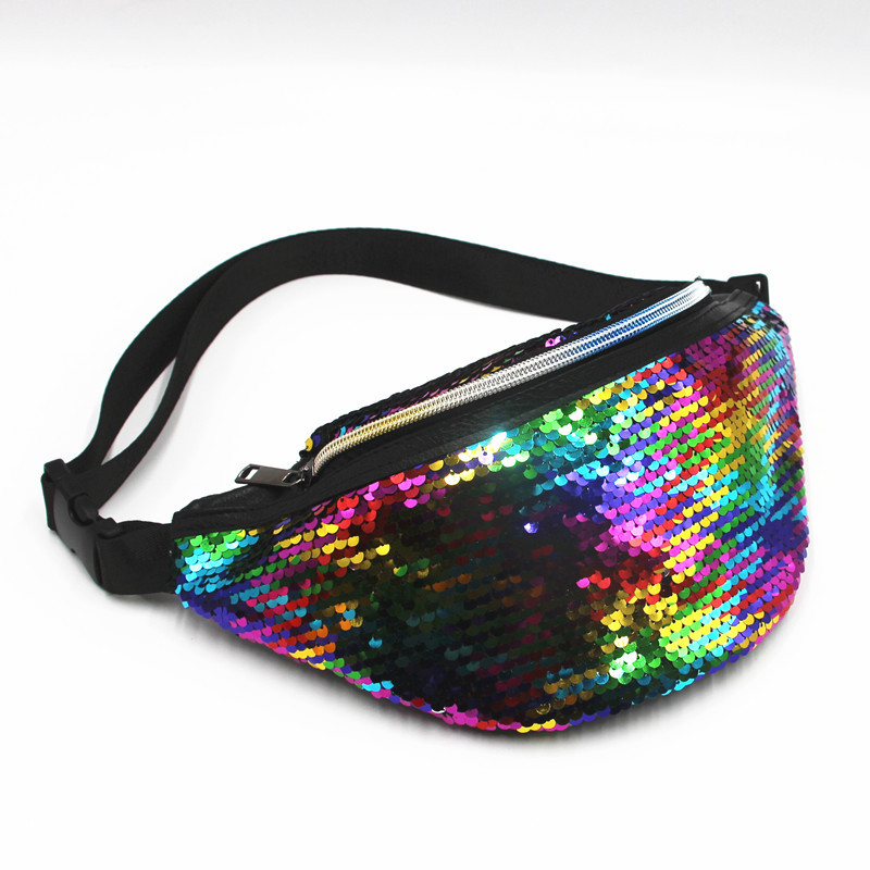 New Women's Mermaid Waist Fashion Sports Shoulder Crossbody Sequin Bag For Women - Image 4