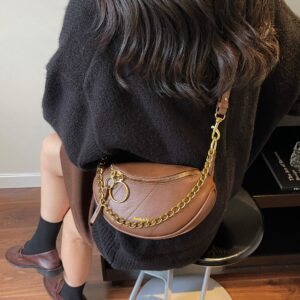Metal Chain Vintage Underarm Instantly Transforms Into An Elegant, Niche, Unique, And Stylish Shoulder Bag For Women