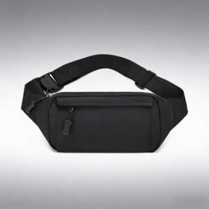 Lightweight Simple Nylon Fanny Pack Adjustable Waist Crossbody Belt Bag Men Women