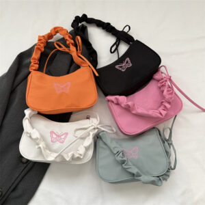 Fashion Simple Small For Women 2026 Autumn Winter New Fresh Literary Shoulder Commuter Pleated Underarm Bag