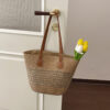 Woven bag - khaki color