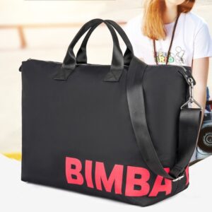 Spanish Letter Printed Large Capacity Women Handbag Fashion Shoulder Crossbody Portable Travel Daily Shopping Bag