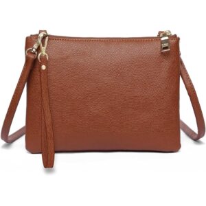 AMELIE GALANTI Women’s Small Crossbody Bag Handbag, Soft Leather Fabric Exquisite Durable Fashion