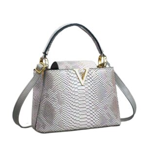 Women’s Stylish Quilted Tote With Single Shoulder Strap, Soft PU Leather Crossbody Handbag For Daily Use Messenger Large