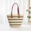 Beige with wide black stripes