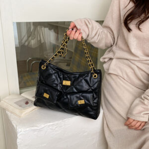 Fashion Underarm Large Capacity Quilted Chain Shoulder Light Luxury Chic Crossbody Bag For Women
