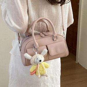 Korean-style Niche Underarm Boston 2026 Summer New Model, Simple Handbag, Bowling Bag, Large-capacity Shoulder Bag