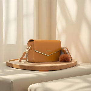 High-End Women’s Shoulder Crossbody Handbag Large Capacity Mobile Phone Bag Accordion Card Holder Set Stylish Versatile