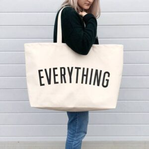 Eco-friendly Tote Oversized Canvas Bag, Reusable Large Shopping Bag.