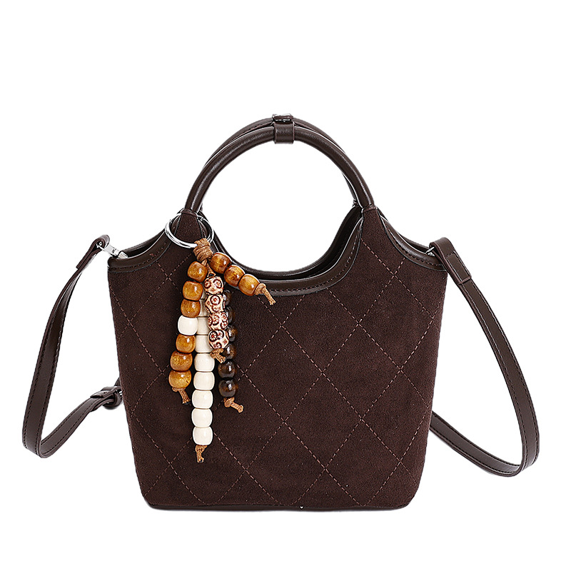 Light Handheld Bucket For Women 2026 Autumn New Fashion Plaid Shoulder Commuting Versatile Crossbody Bag - Image 13