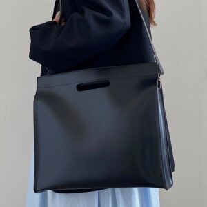 2026 For Women Simple Briefcase Tote Laptop Office Commute Document Niche Handbag Shoulder Crossbody Large Bag