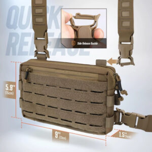 Hunting Tactical Outdoor Sports Cycling Vest Multifunctional Breast Bag