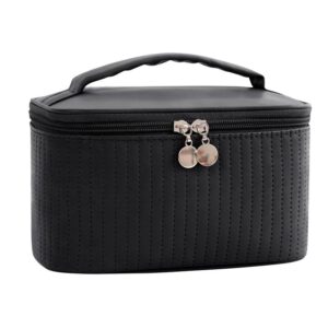 Ladies Large Portable Toasted Cake Waterproof Cosmetics Storage Bag, Dry And Wet Separation Double Layer Design