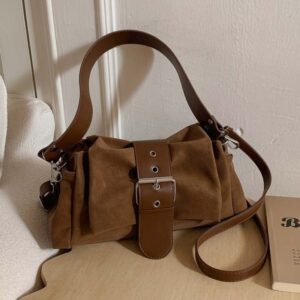 Niche Design Casual Small Square Bag, Simple Unique, Fashionable And Trendy Handbag, New Women’s Textured Shoulder Bag