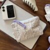 Purple coffee strip floral cut