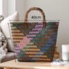 Large Colorful Bamboo Handle